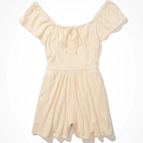 American Eagle Outfitters Pants - American Eagle AE Striped Flutter Sleeve Romper XXL